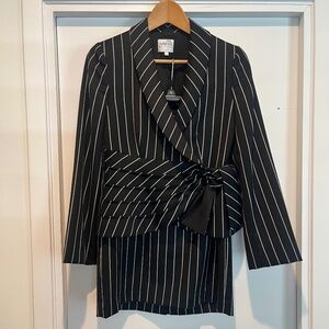 Armani Collezioni Pinstripe Skirt Suit